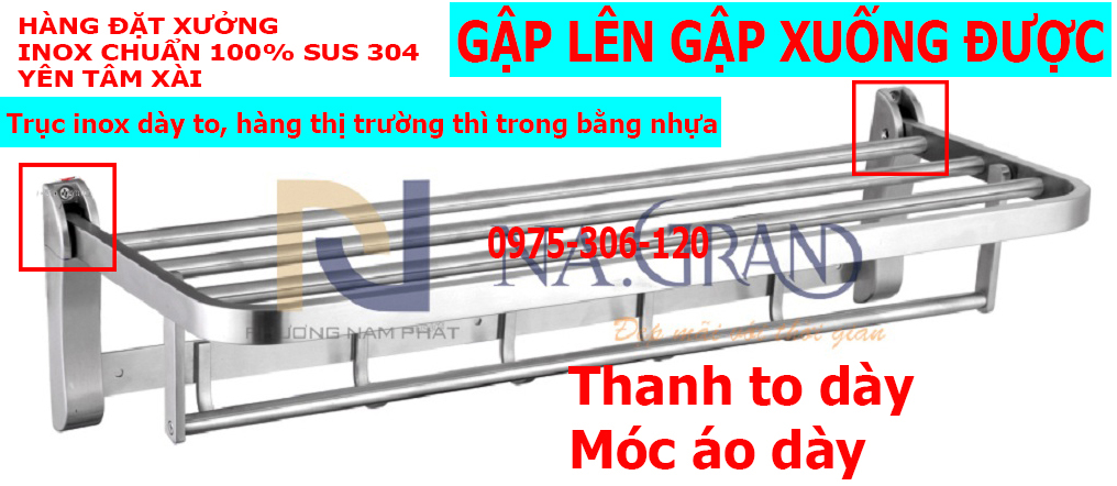 Thanh treo khăn máng khăn tắm trong nhà tắm inox 304 mtk6 máng khăn cao cấp gập lên gập xuống được hàng đặt xưởng dày chắc chắn hàng tốt không phải hàng nhẹ như chợ