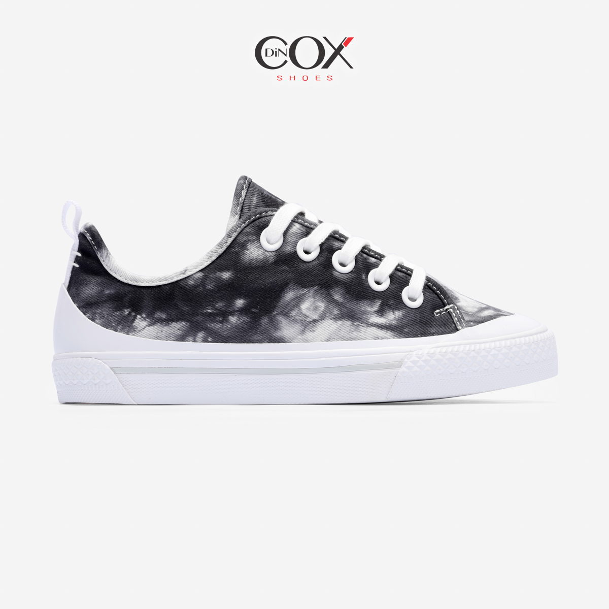 Giày Sneaker Nữ Vải canvas Dincox C20 Black Tie Dye Chính Hãng