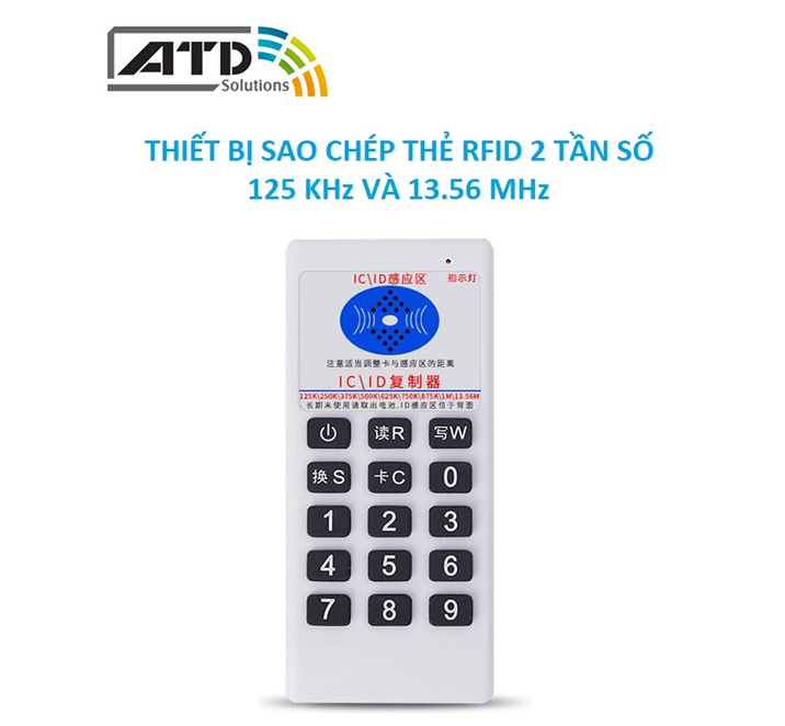 Thiết bị sao chép thẻ 2 tần số 125khz và 13.56mhz