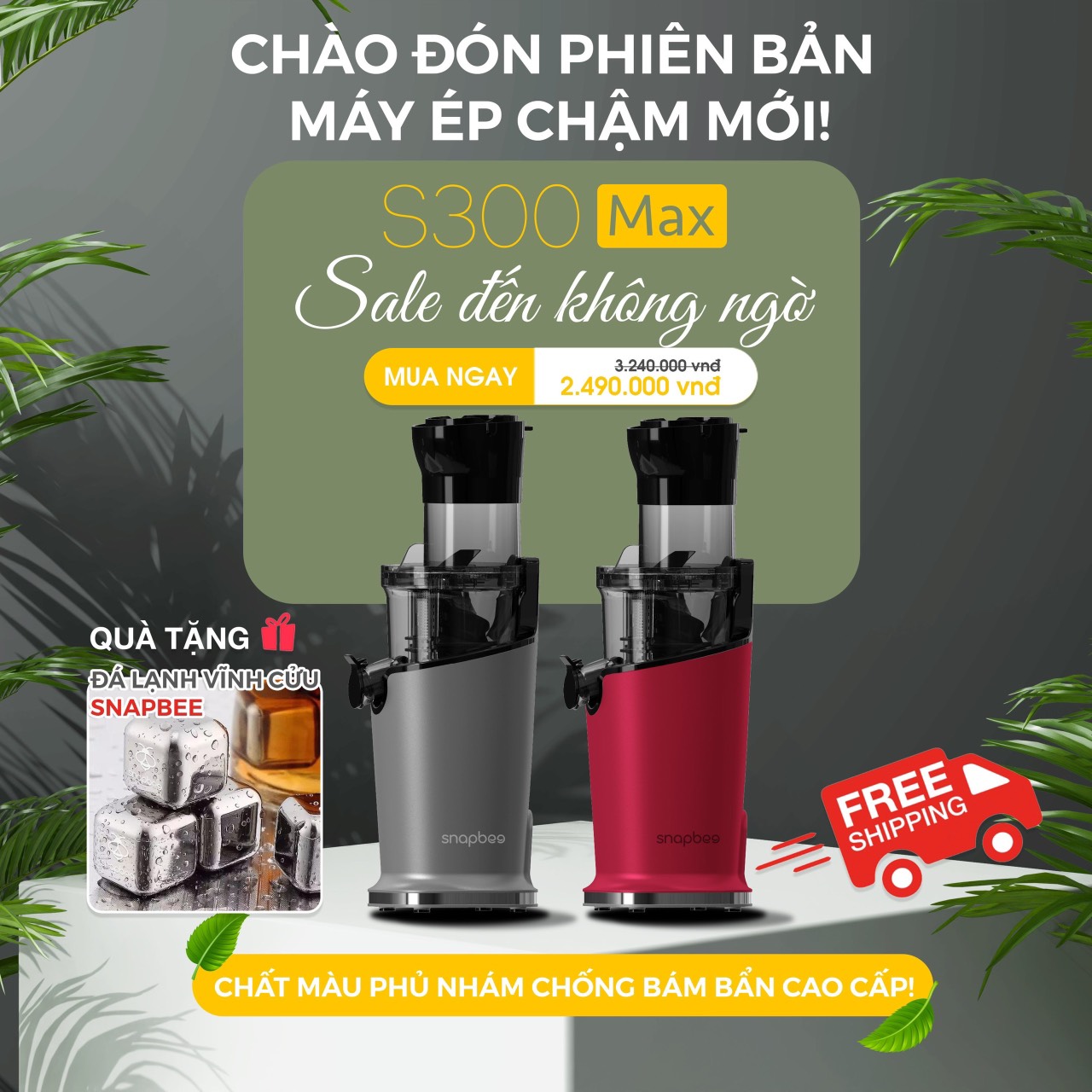 Máy ép chậm Snapbee S300 ép siêu kiệt