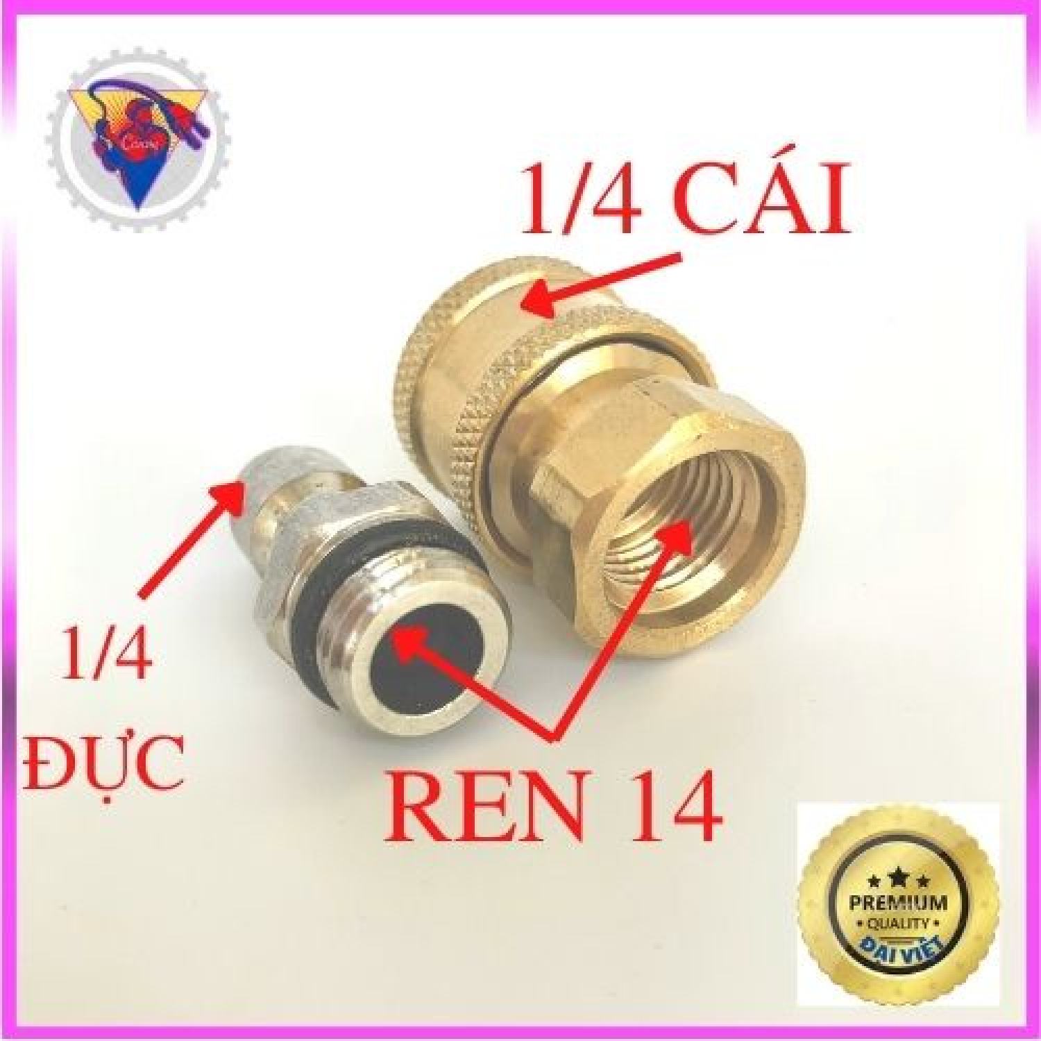 Khớp nối nhanh cho máy rửa xe, khớp nối nhanh chống xoắn dây, khớp nối nhanh 1/4