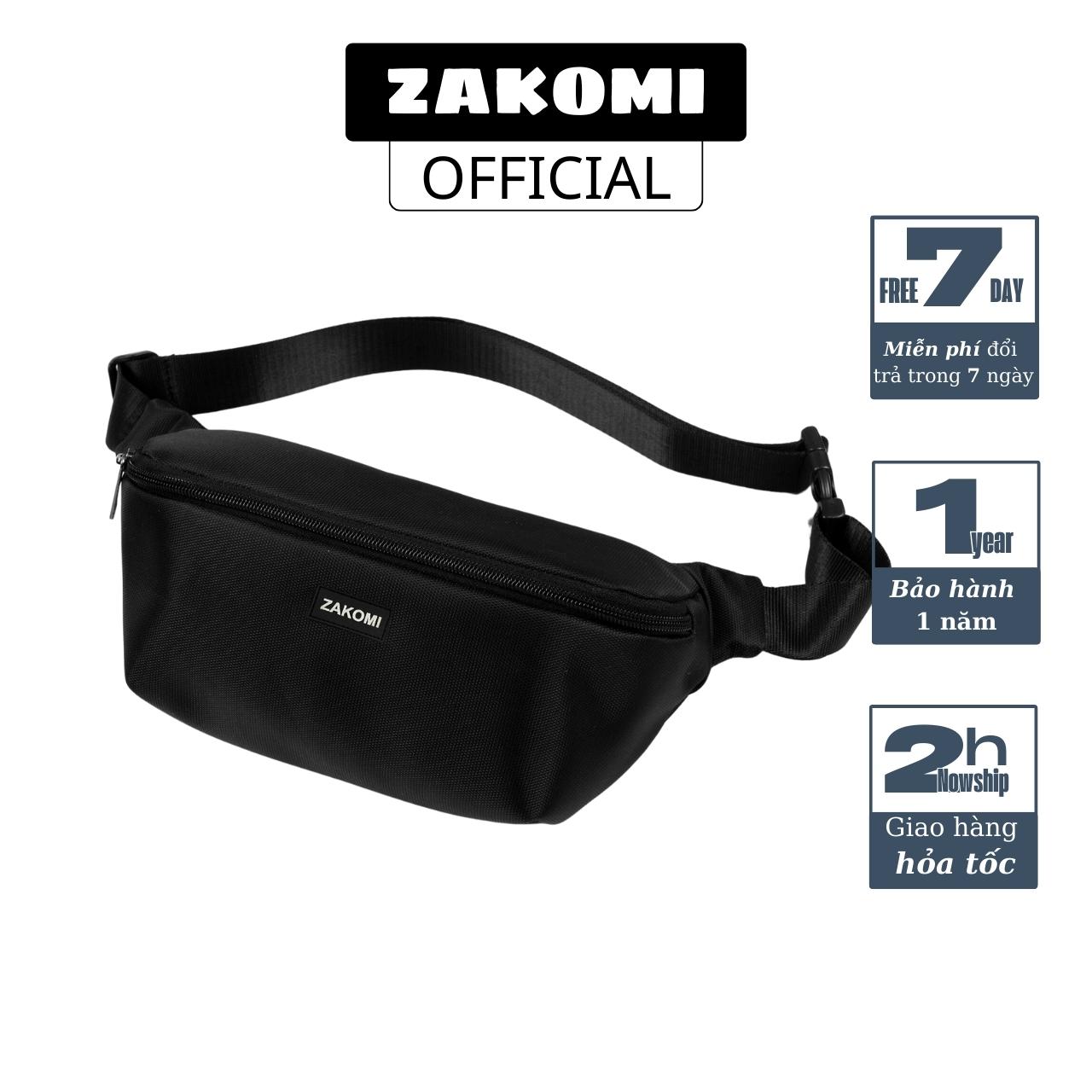 Túi bao tử nữ cá tính ZAKOMI cực xinh túi đeo chéo bao tử phong cách hàn quốc chất liệu vải oxford chống thấm nước – Túi đeo hông bảo hảnh 12 tháng