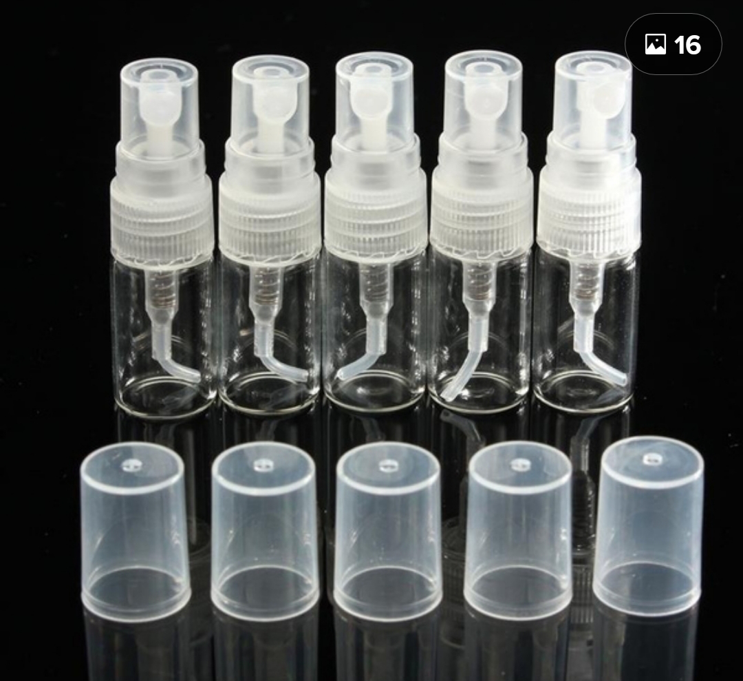 Combo 2 vỏ chiết nước hoa 2ML/ ống chiết nước hoa 2ML/ chai chiết nước hoa 2ML dạng thủy tinh vòi xịt