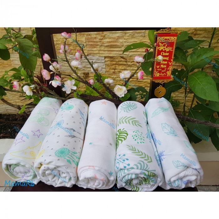 Khăn tắm sợi tre thiên nhiên mamaru 60x120cm