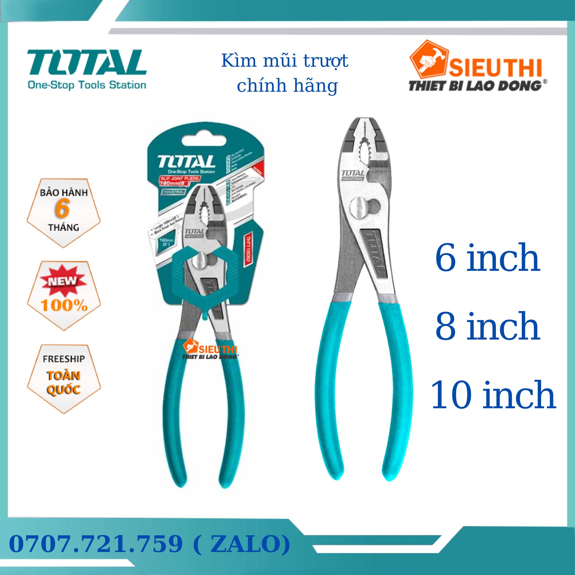 Total kềm mũi trượt tht118062/ tht118082/ tht118102