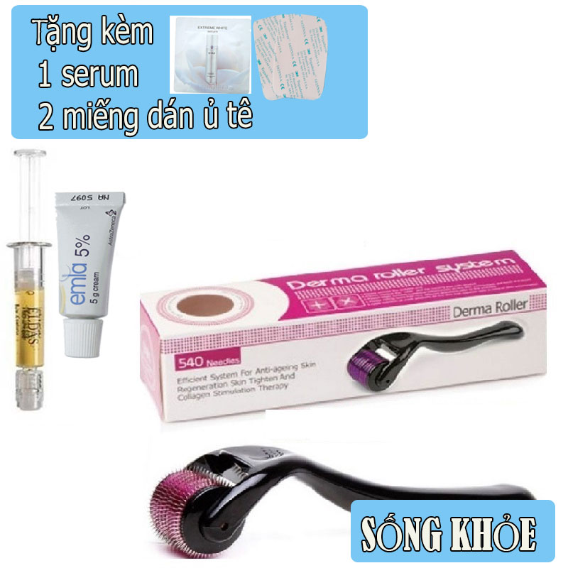 [HCM]Combo Trọn bộ lăn kim tại nhà: DRS 540 kim+ Tế bào gốc + Ủ tê