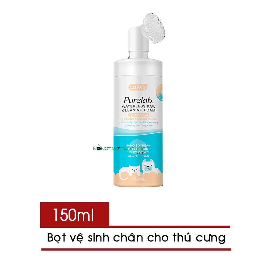 Bọt làm sạch chân cho thú cưng CATURE Purelab Waterless Paw Cleaning Foam -