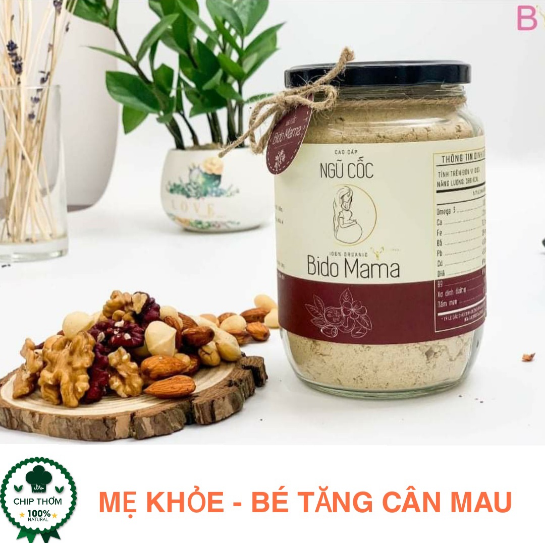 Ngũ Cốc Bầu Cao Cấp BiDo MaMa -   Con tăng cân đều đặn, 25 loại hạt dinh dưỡng cao cấp thơm ngon - Shop Chip Thom -
