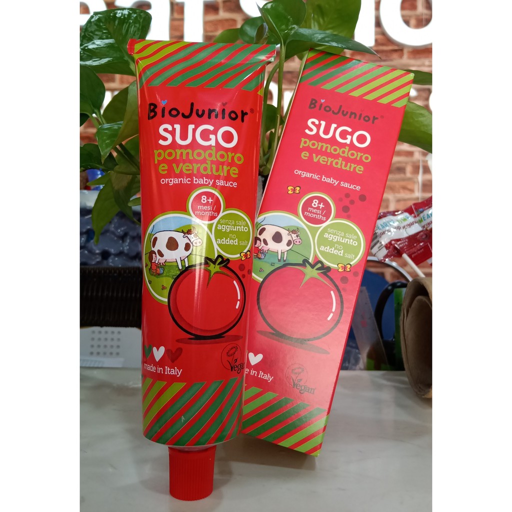 Sốt cà chua hữu cơ cho bé Bio Junior 150g - Leafhouse hcm