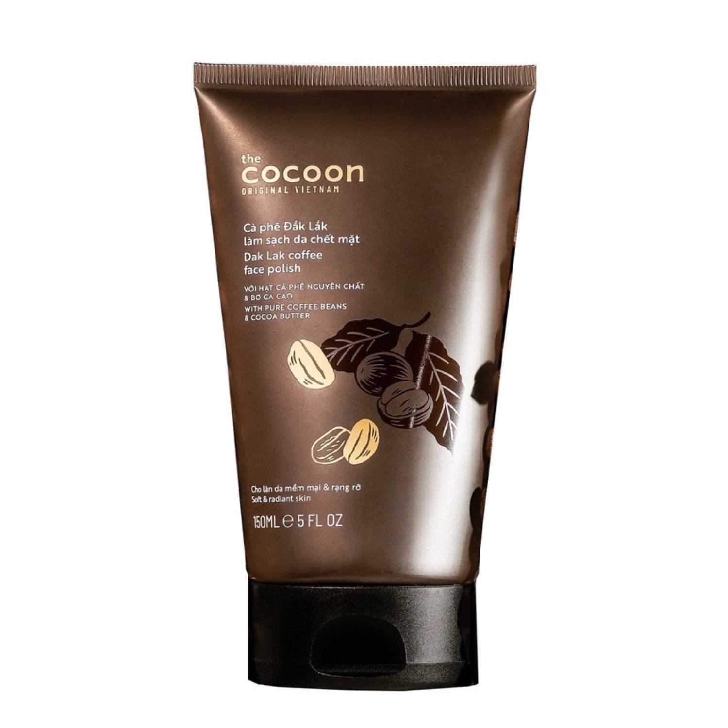 Tẩy da chết mặt cà phê Đắk Lắk Cocoon cho làn da mềm mại & rạng rỡ 150ml