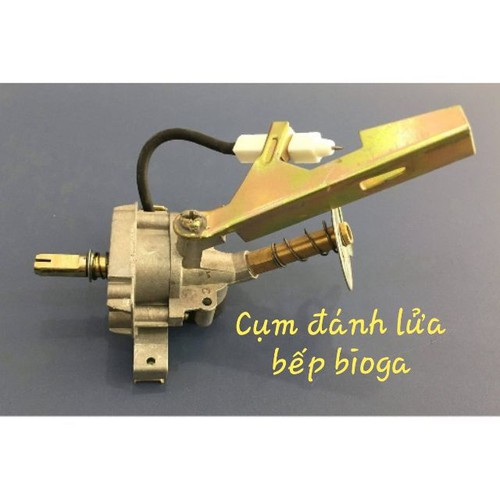 Chế bếp đôi Bioga, ổ cụm đánh lửa bếp đôi Biogas