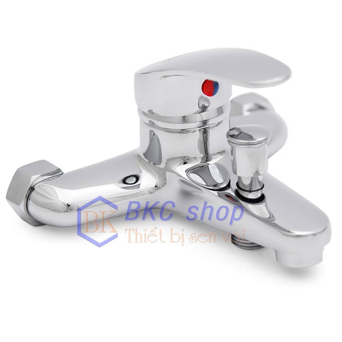 Vòi sen tắm nóng lạnh đồng thau mạ chorme CSN04