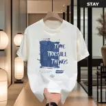 Áo thun Cổ tròn STAY form Unisex nam nữ, chất liệu mềm mịn, thiết kế cá tính, dễ dàng mixvàmatch