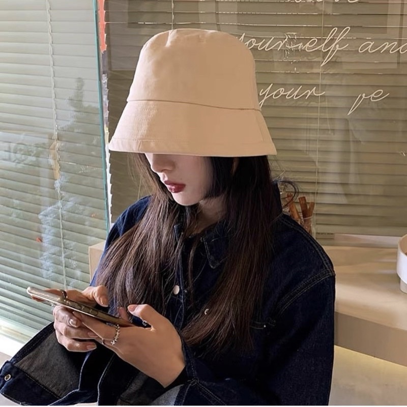 Nón bucket trơn - circle bucket unisex nam nữ