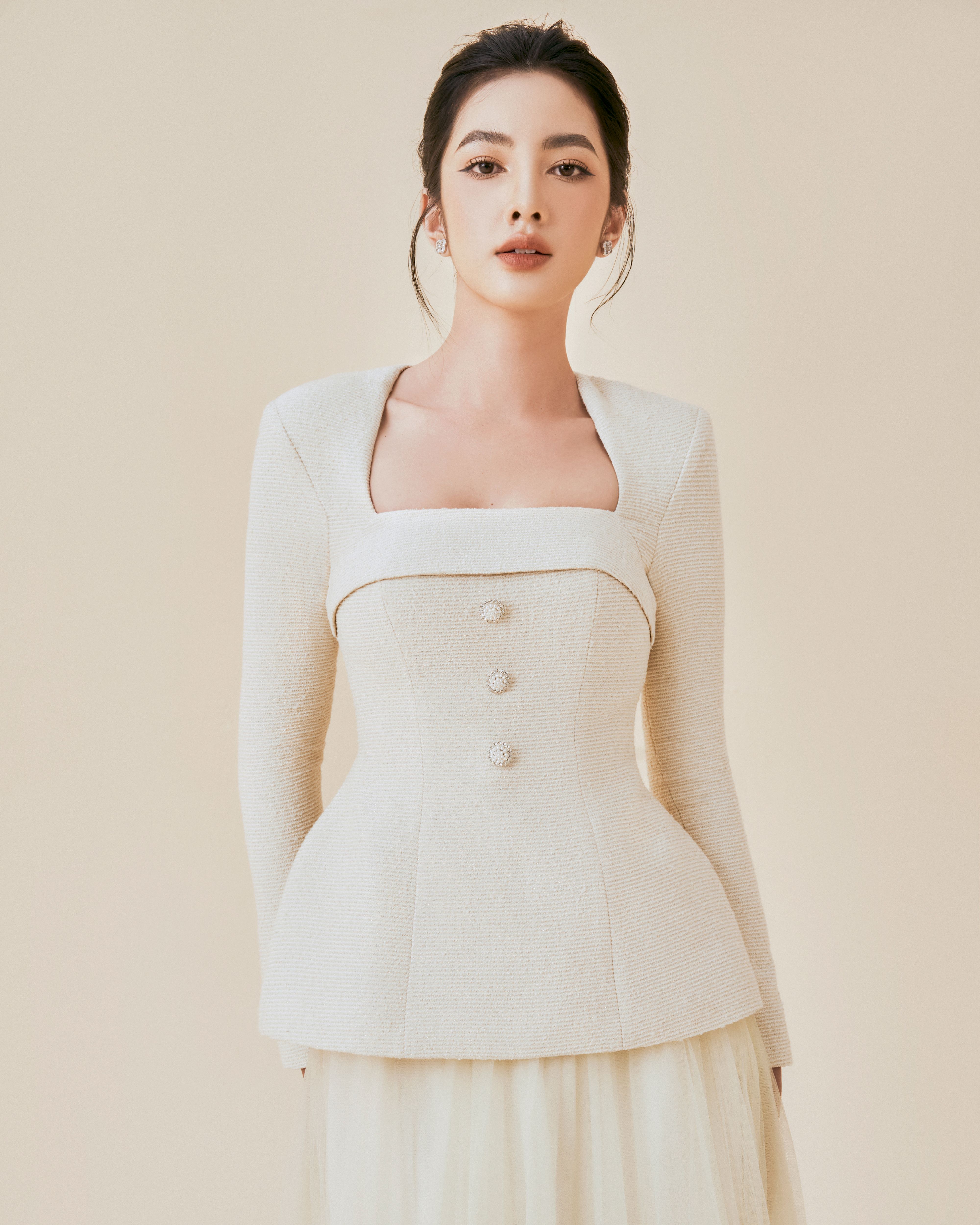 Beloved Áo kiểu Venice Square Neck Top