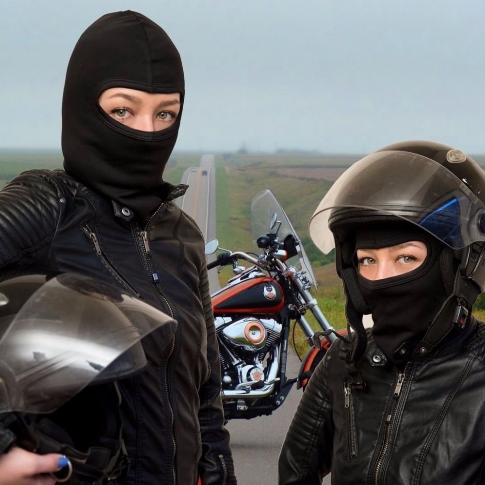 Khăn trùm đầu ninja chống nắng mầu đen