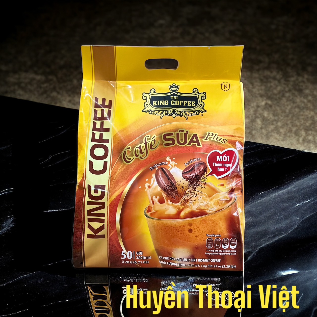 Cà phê sữa 3in1 king coffee 1.0kg - cà phê hòa tan nhiều sữa