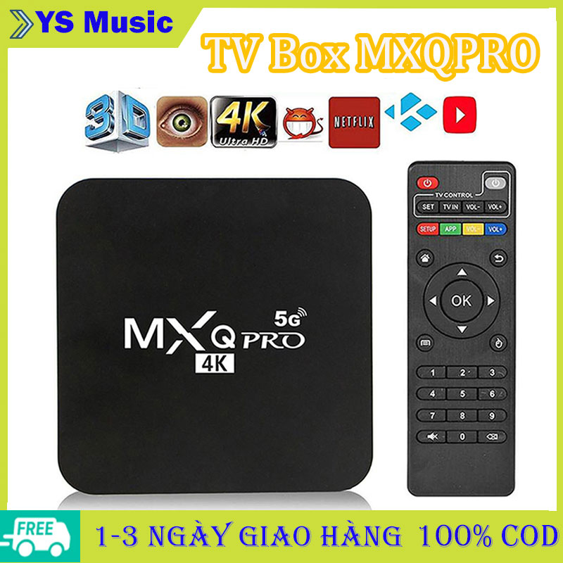 Set Top Box MXQPRO 128GB/MXQ PRO 5G/TV 98PRO 16G+256G Android  Smart TV Box 4K Phát lại phương tiện truyền thông YouTube