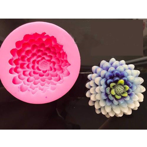 Khuôn silicon 4D làm rau câu làm bánh mẫu hoa cúc tây đại MS201