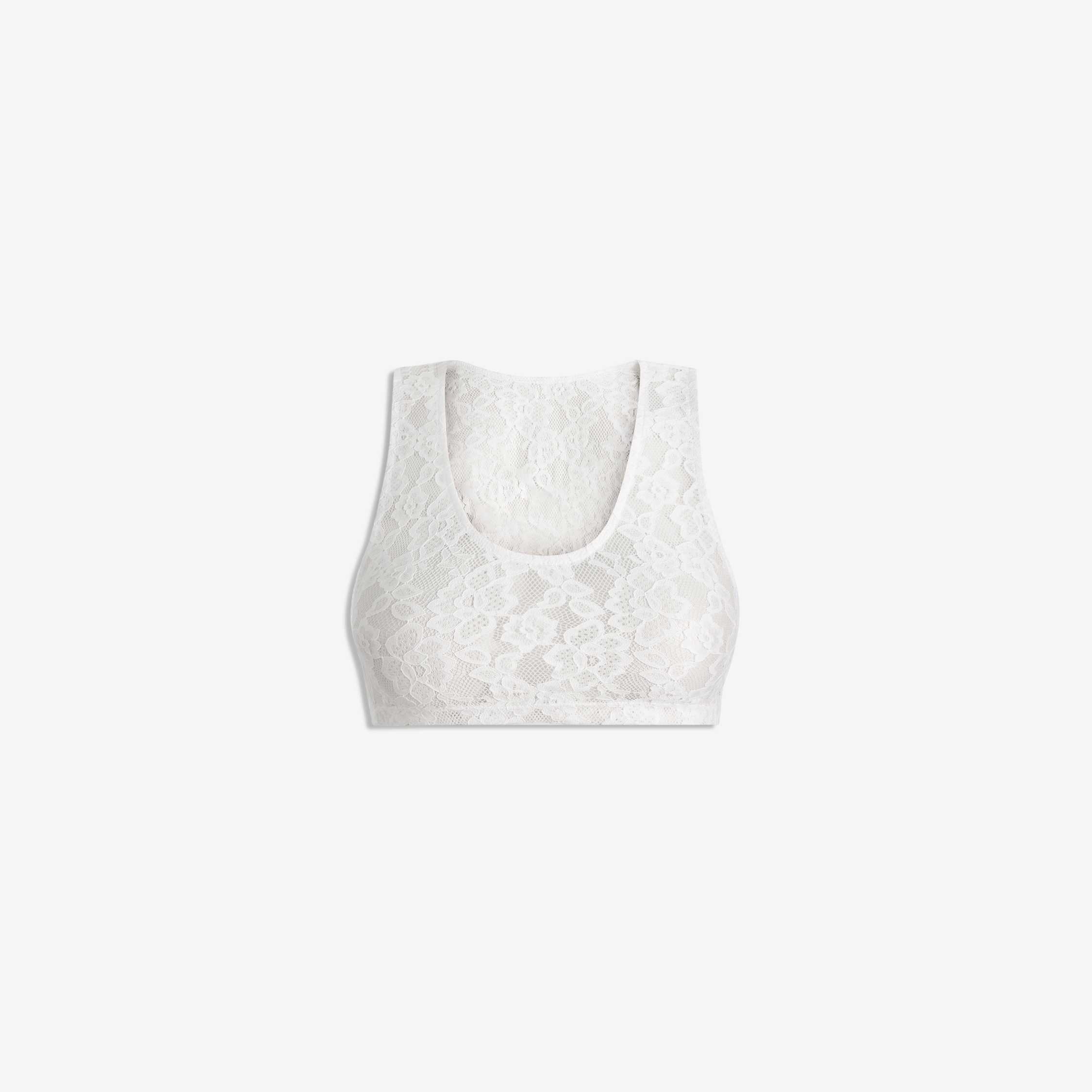 Machnhaduong - áo croptop ren màu trắng - rocha top white