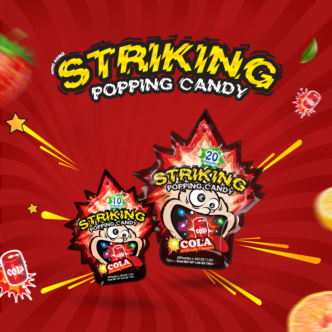 Striking Popping Candy - Kẹo nổ Striking Vị Cola