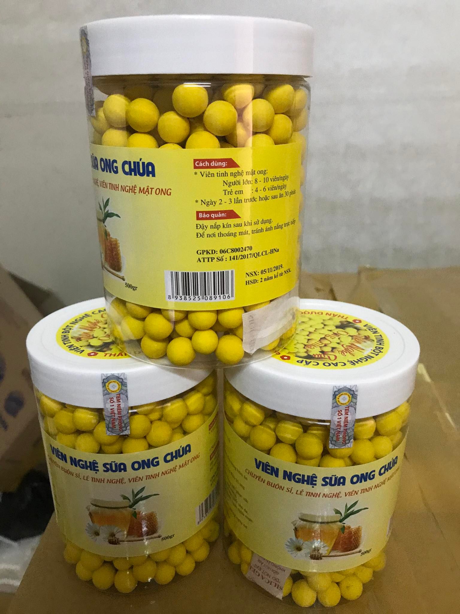 Viên nghệ sữa ong chúa phấn hoa