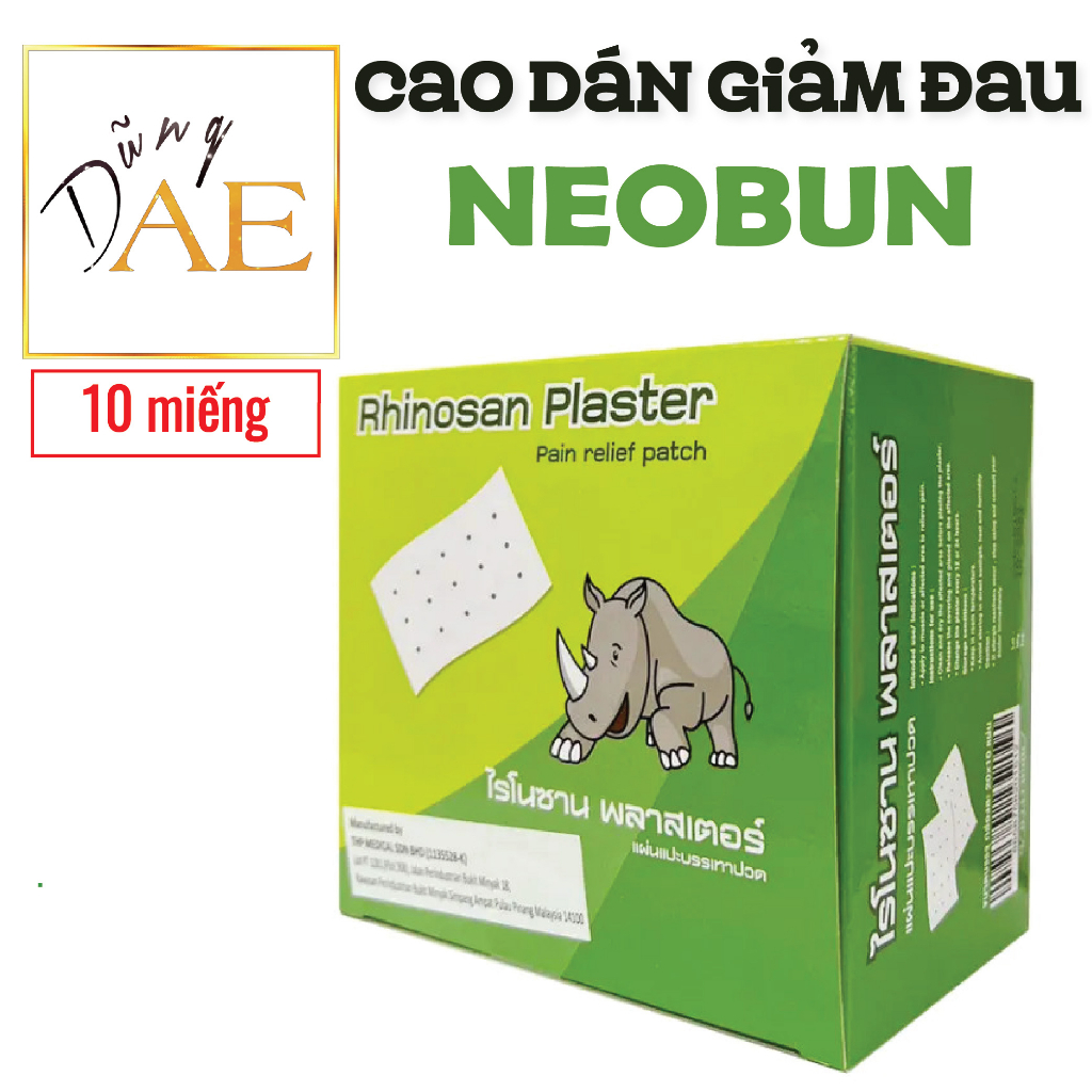 Cao dán giảm đau nhức neobun thái lan