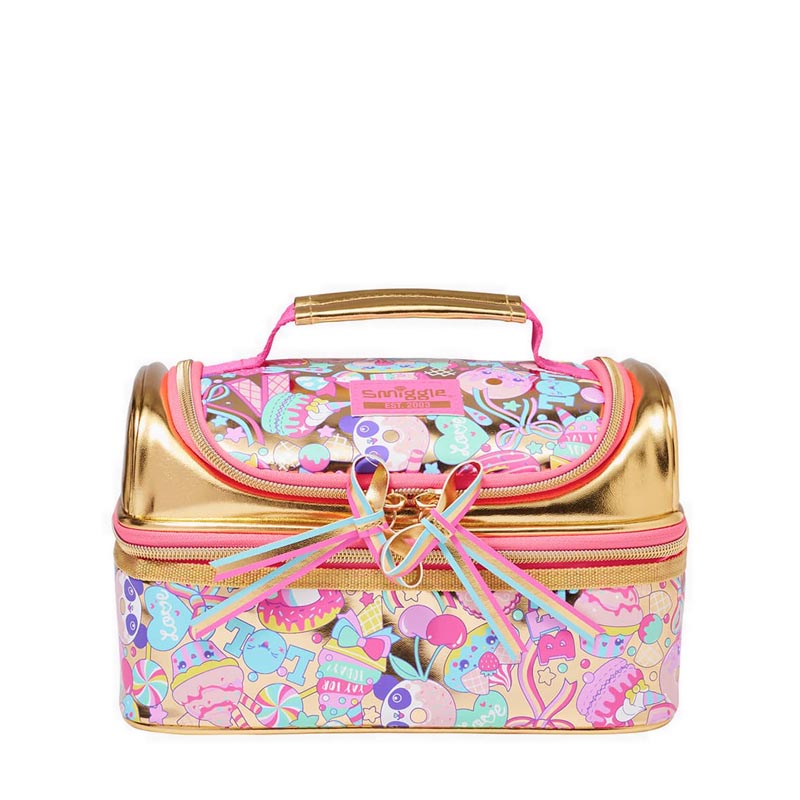 Smiggle 20th Birthday Double Decker Lunchbox - IGL441208GLD