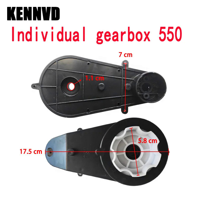 Rs570 rs550 trẻ em của xe điện hộp số mà không có động cơ, trẻ em đi xe trên điều khiển từ xa xe Gear  Set, gear Set