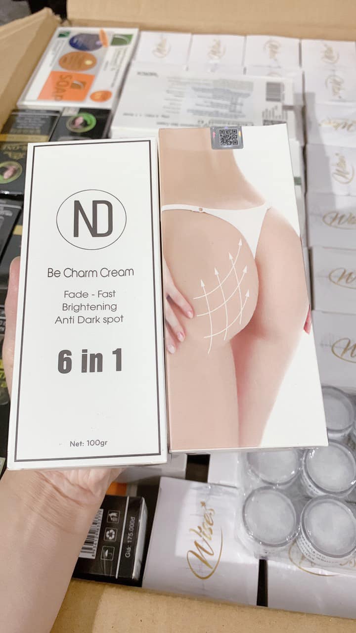 Kem bôi làm mờ thâm mông be charm cream 6in1