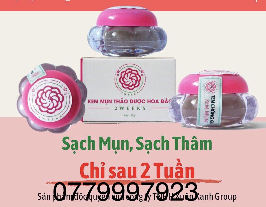 [HCM]Combo 10 hộp Kem Mụn Thảo Dược Hoa Đào 2 Weeks