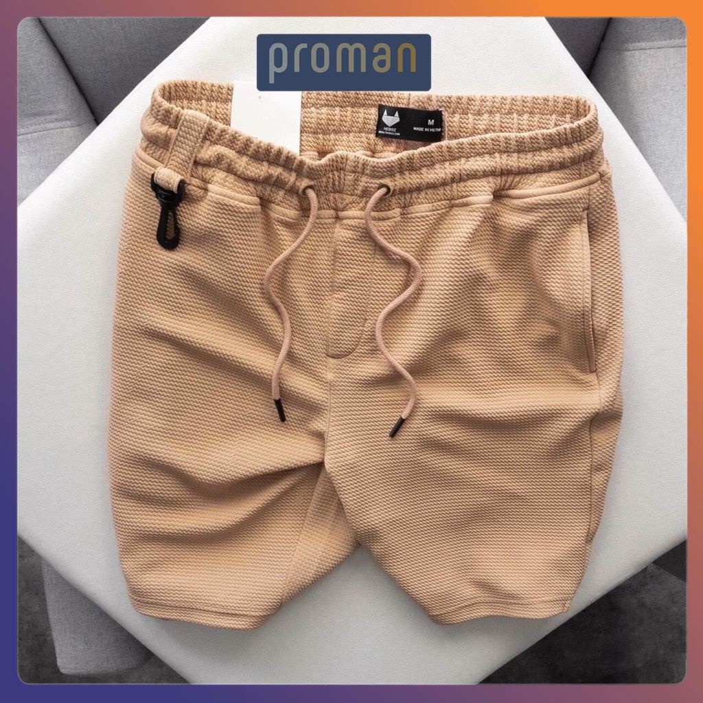 Quần đùi nam cao cấp quần short nam chất cotton xốp thái thoáng mát quần short nam 5 màu mùa hè năng động - proman