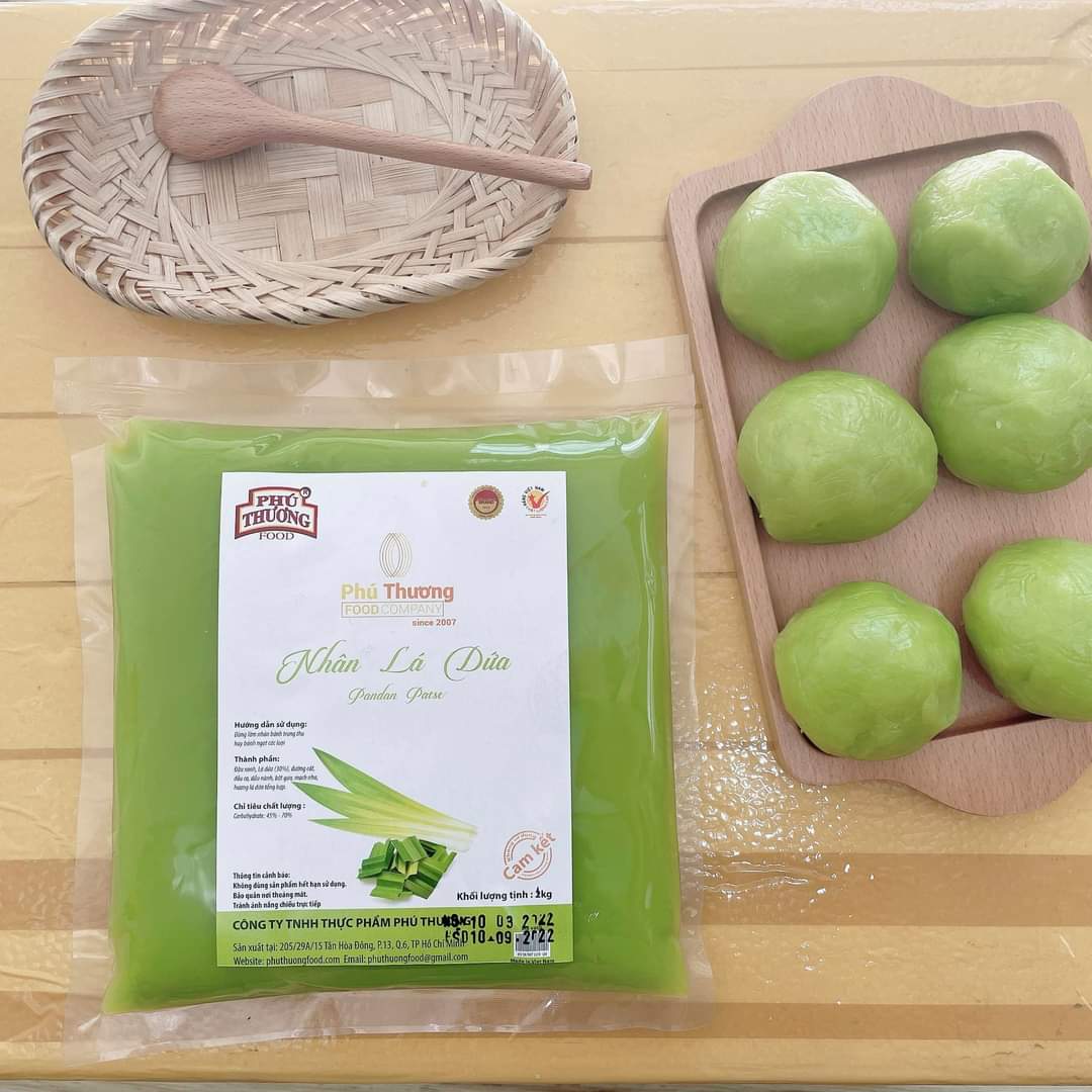 Nhân lá dứa Phú Thương gói 2kg làm bánh trung thu, bánh ngọt