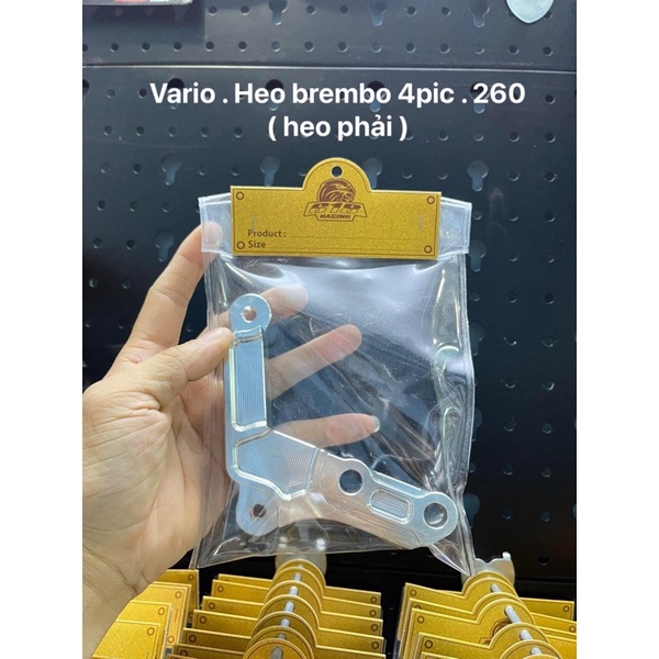 Pat cnc heo 4pis , brembo , frando size dĩa 260mm / 267mm cho vario , click 125/150 , vision