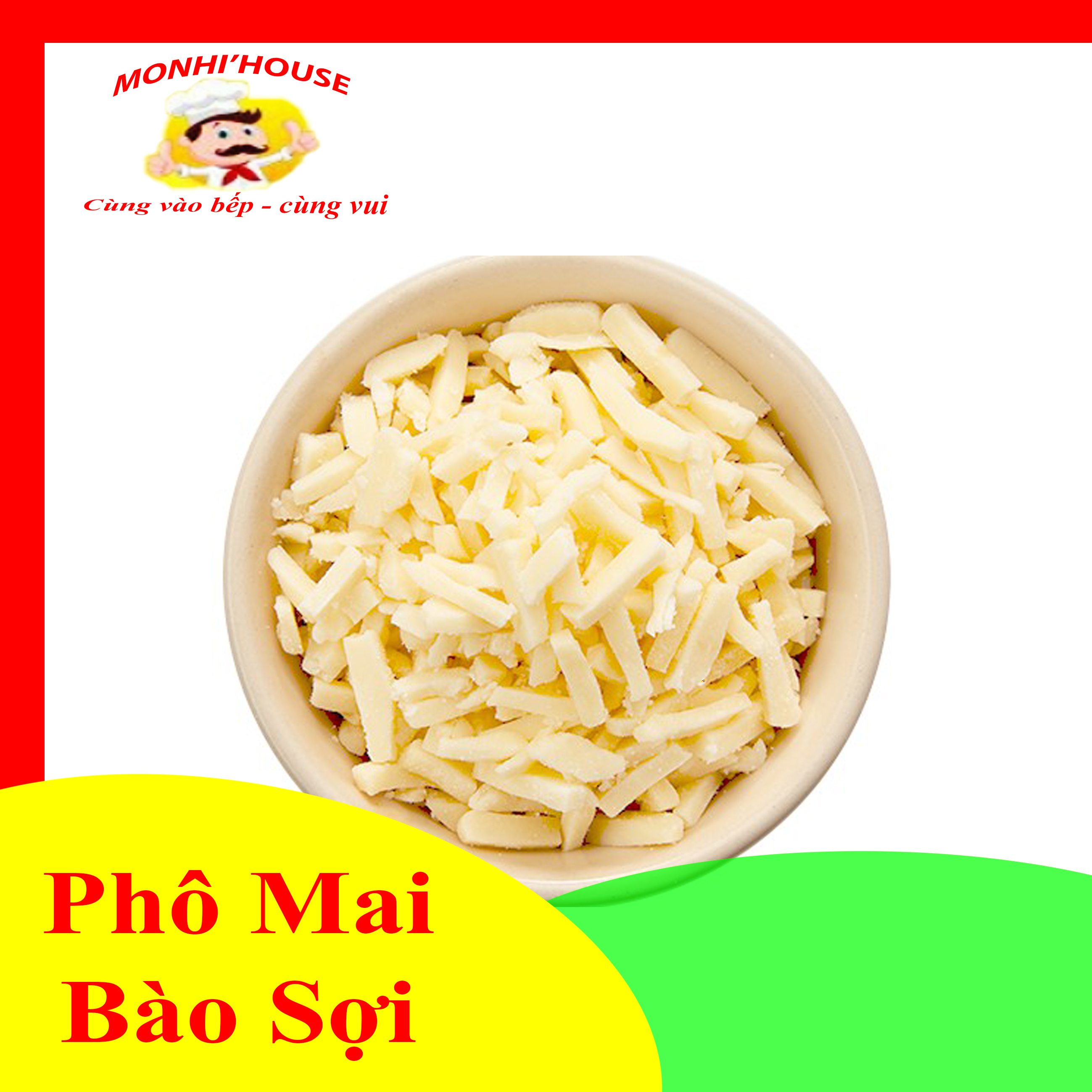 100G PHÔ MAI MOZARRELA BÀO SỢI