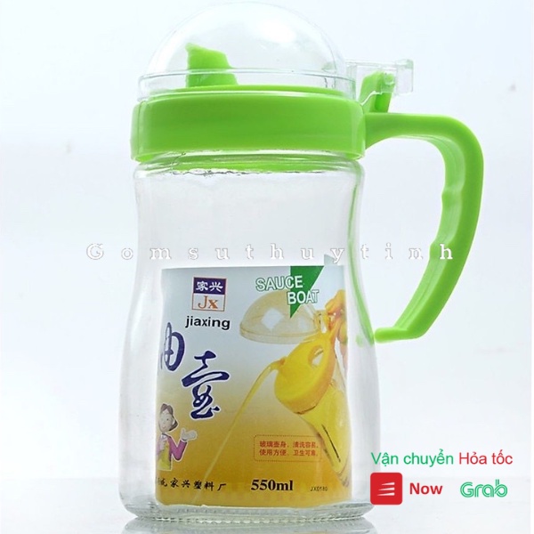 Bình rót thủy tinh chia vạch tiện dụng dùng rót dầu ăn, nước mắm đủ dung tích