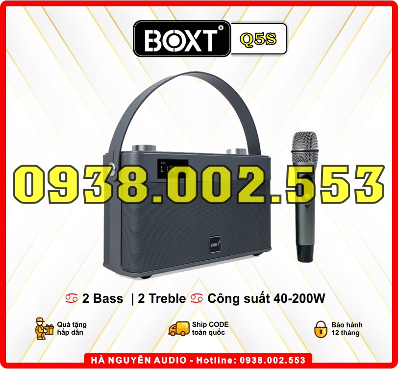 Loa di động xách tay boxt q5s