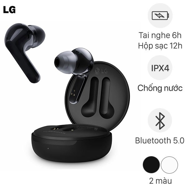 Tai nghe không dây bluetooth lg tone free hbs-fn6 | chống nước ipx4 | bluetooth 5.0 | pin 6h - hàng chính hãng