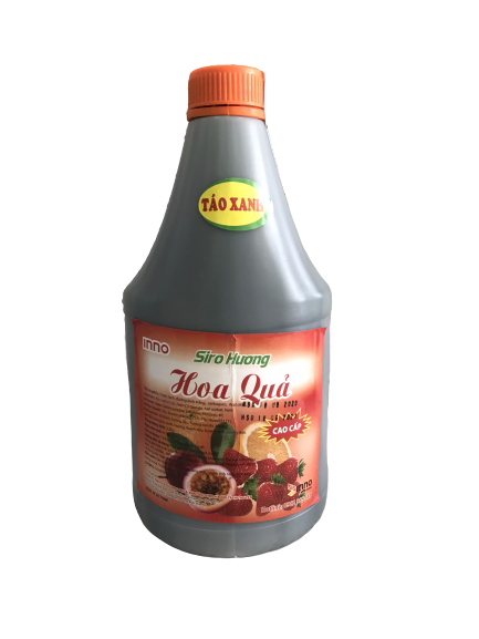 Siro hoa quả can tròn 2lít vị Táo xanh