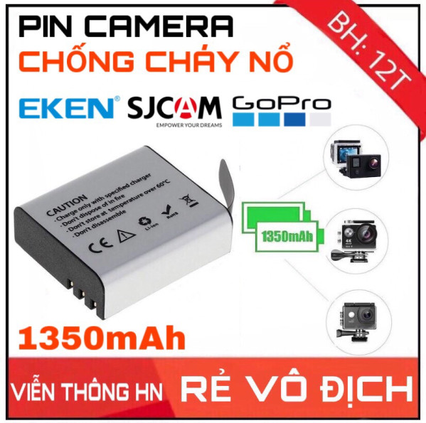 PIN 1350 mAh  camera hành trình SJCAM 4000  eken  Soocoo  Amkov  gopro  camera 4k - PIN CAMERA ứng dụng cho DU LỊCH  THỂ THAO ...