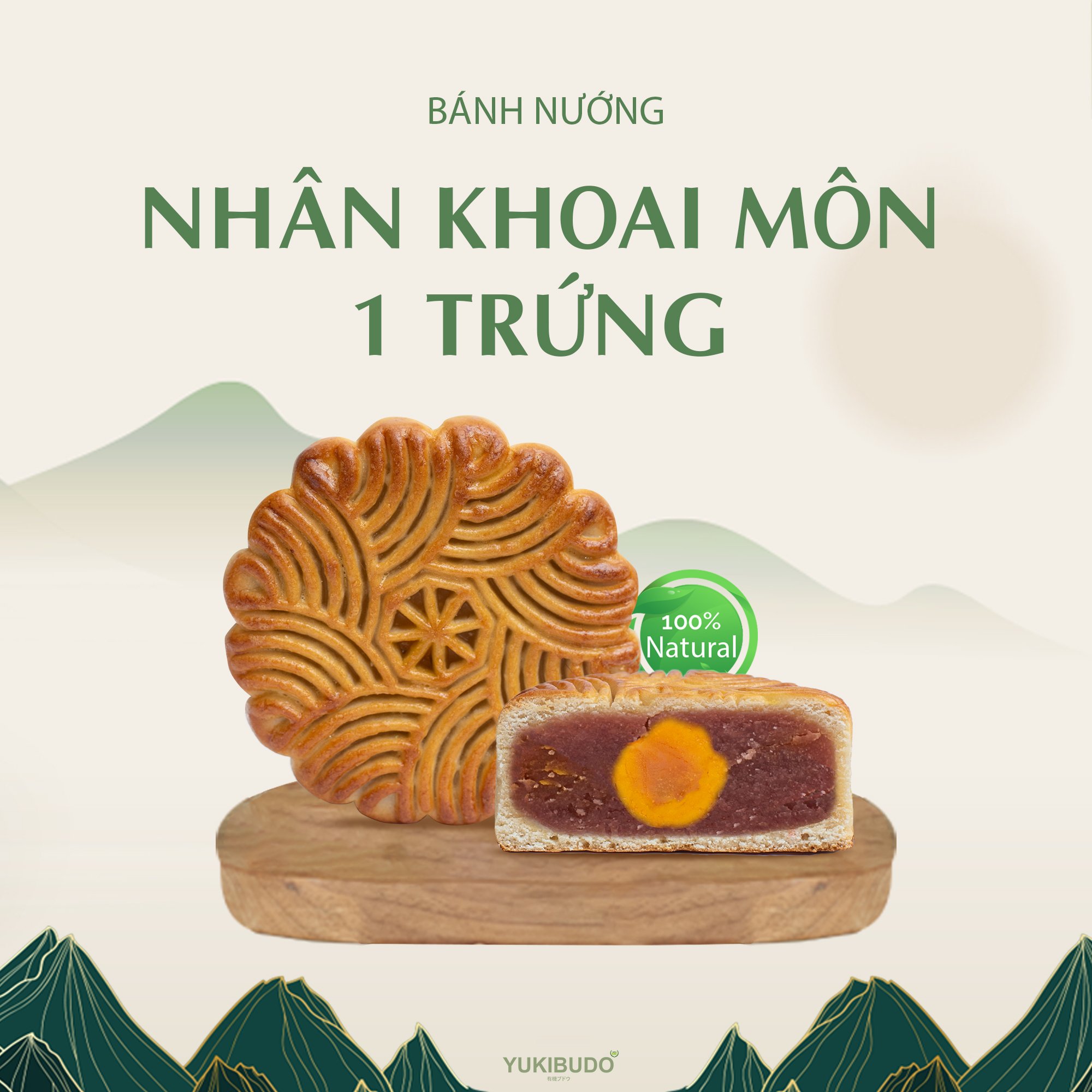 Bánh Trung Thu Yukibudo khoai môn trứng muối