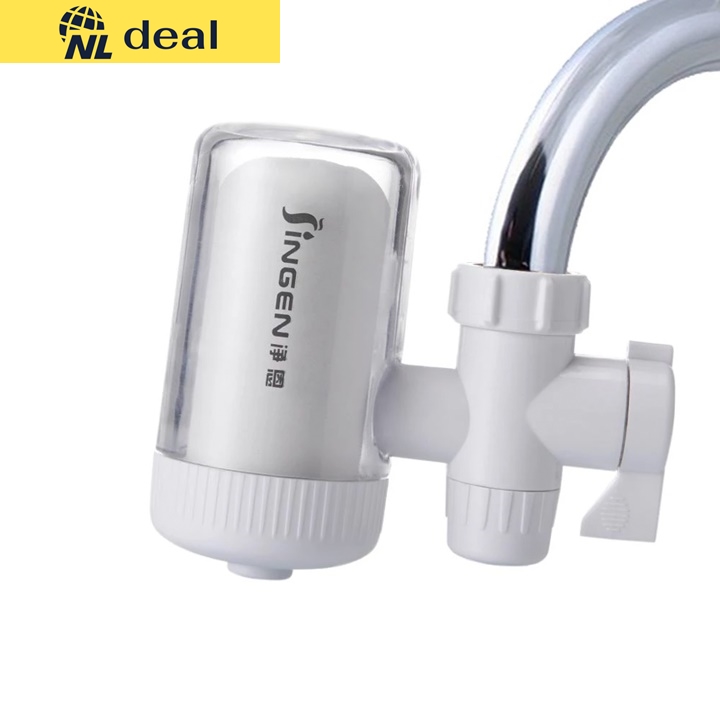 Bộ đầu lọc nước gắn tại vòi jingen model jn15 lõi lọc 4 lớp phù hợp cho tất cả các đầu vòi nước