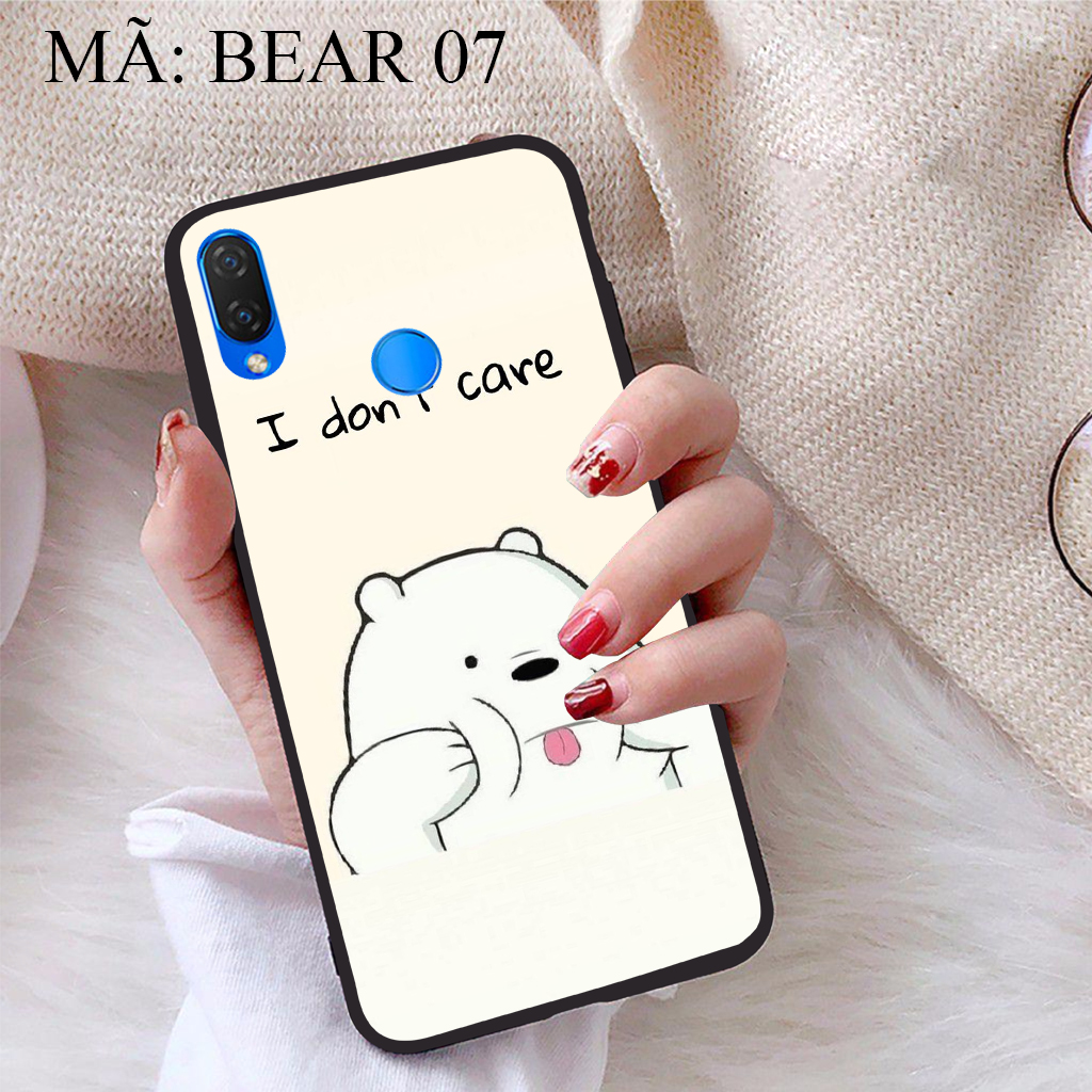 Ốp lưng iCase dành cho Huawei Nova 3i viền dẻo TPU BST Chúng ta là Gấu
