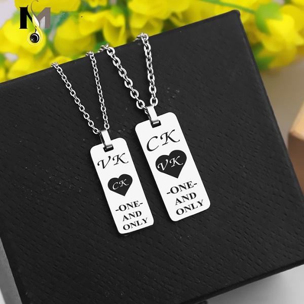 Dây chuyền Inox cặp đôi CK - VK One And Only