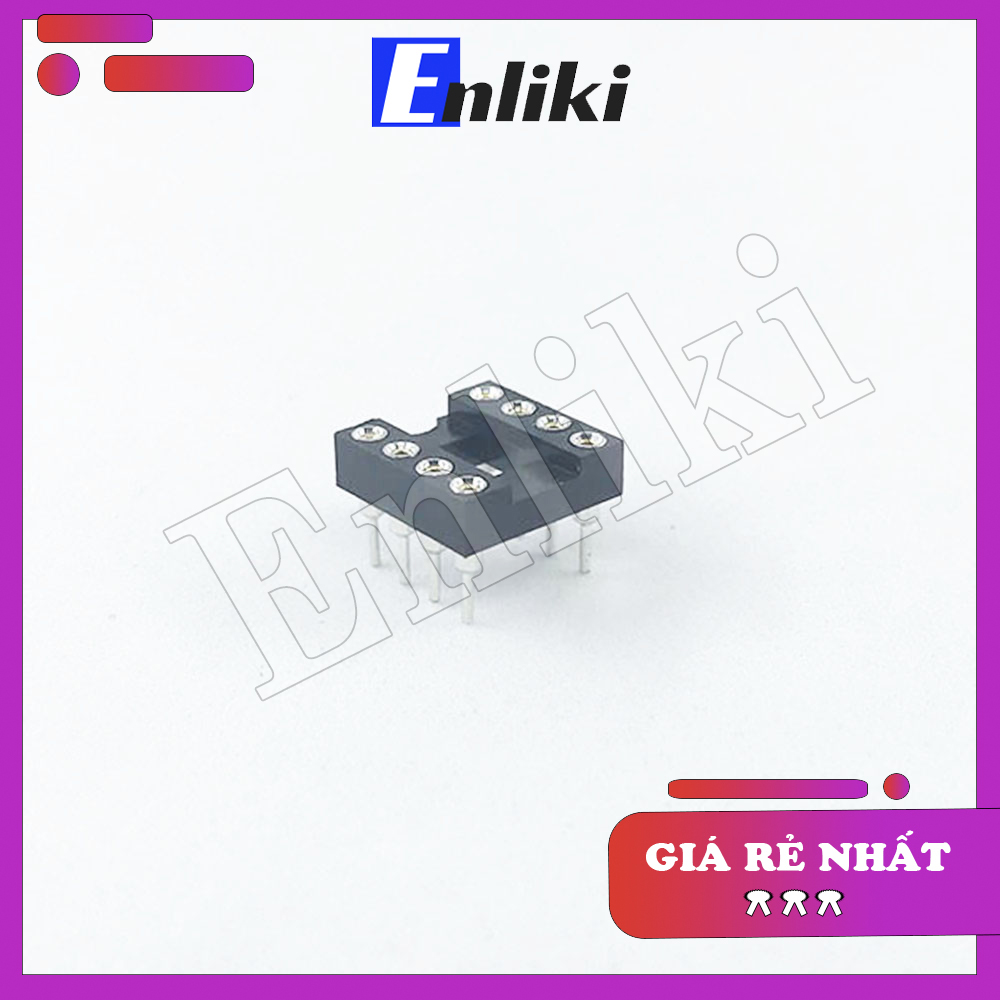 Đế ic dip-8 loại tròn 8 chân