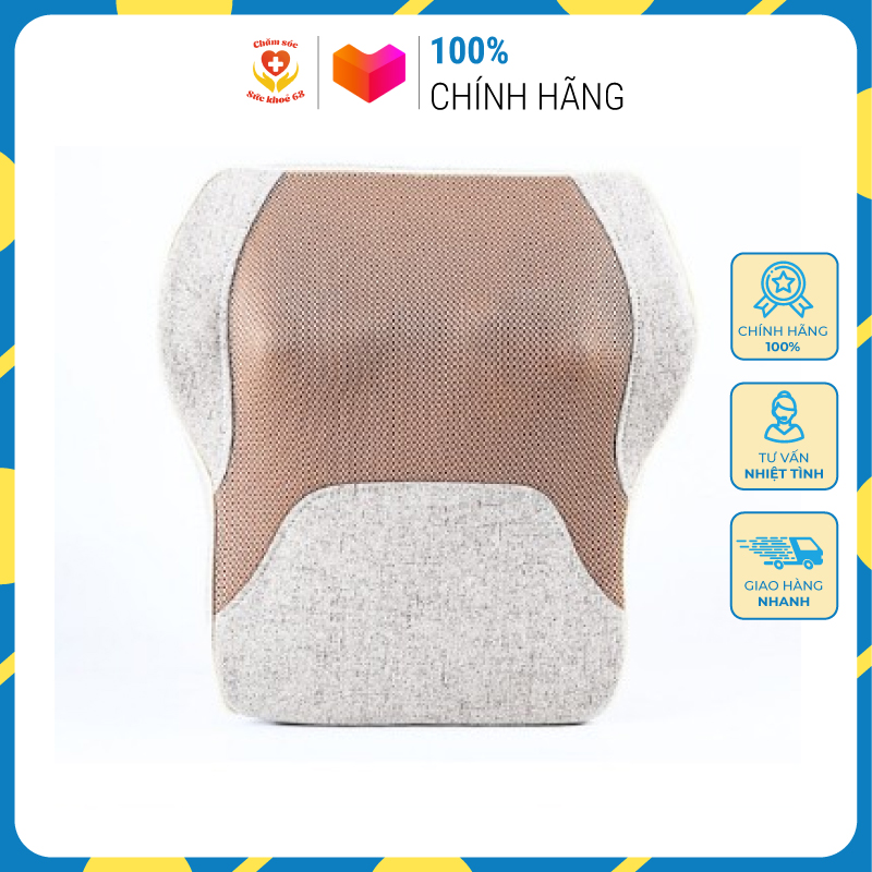 Gối massage lưng vai cổ thắt lưng cao cấp