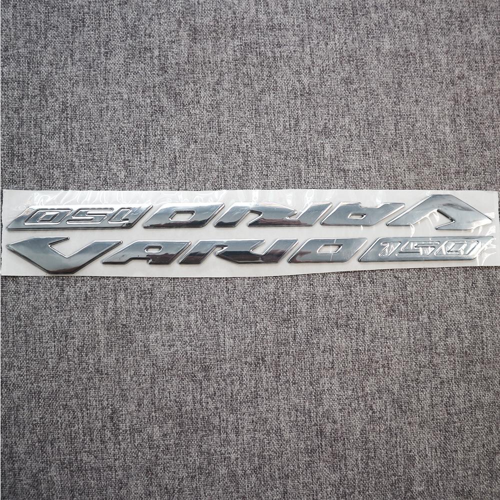 [HCM]Bộ tem logo chữ xe cho VARIO 150CC chất liệu nhựa dẻo si bóng (MÀU BẠC)