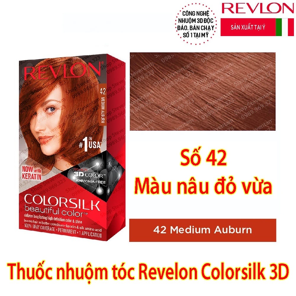 Nhuộm phủ bạc Revlon số 42 - Nâu đỏ vừa