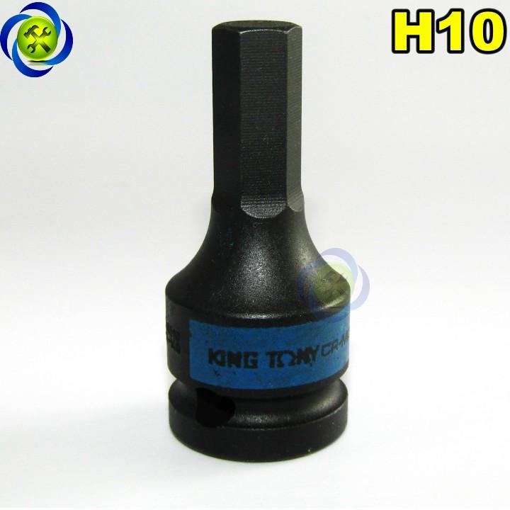 Tuýp đen lục giác 10mm kingtony 405510 1/2