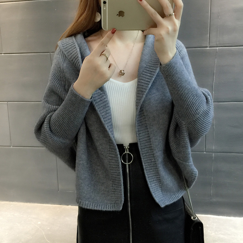 Xả hết kho - áo cadigan mũ tay rơi - hàng cao cấp